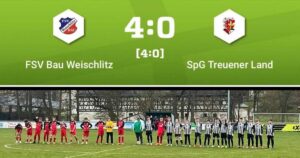 SpG Treuener Land – FSV Bau Weischlitz 0:4 (0:4)