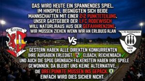 Rückspiel in Rodewisch.